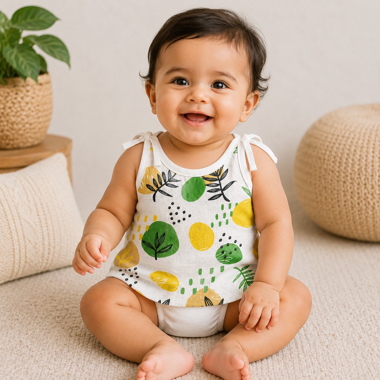Muslin Jabla-Knot(0-3 months)